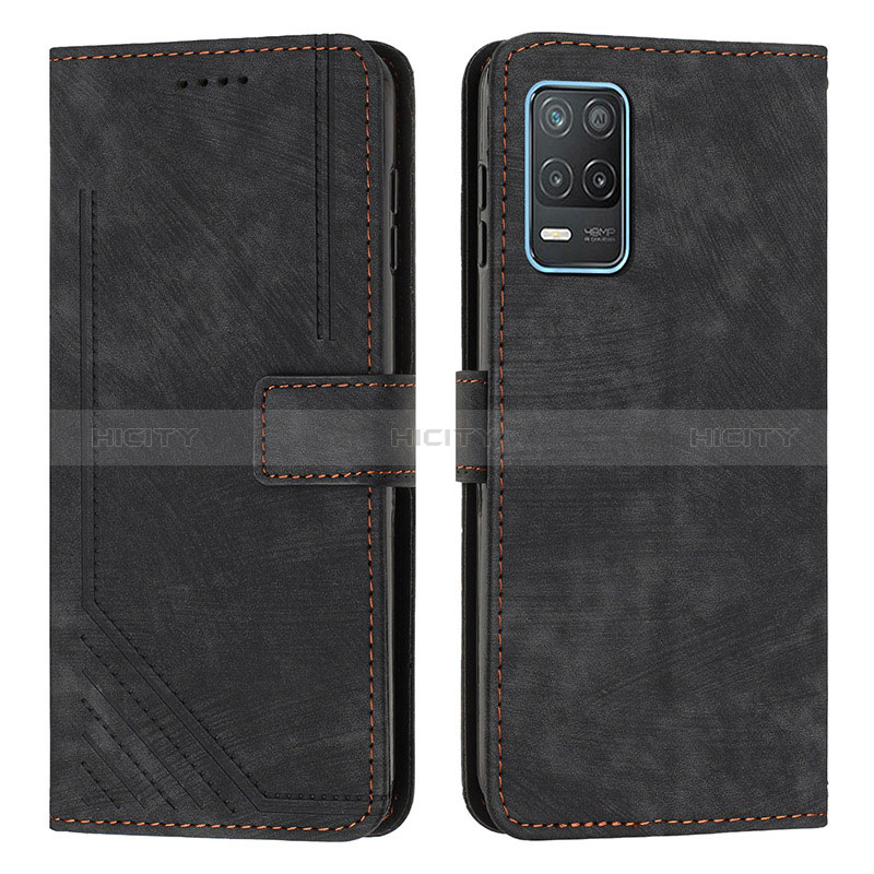 Coque Portefeuille Livre Cuir Etui Clapet Y07X pour Realme 8 5G Noir Plus