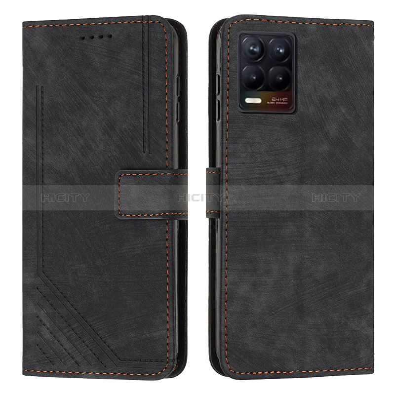 Coque Portefeuille Livre Cuir Etui Clapet Y07X pour Realme 8 Pro Noir Plus