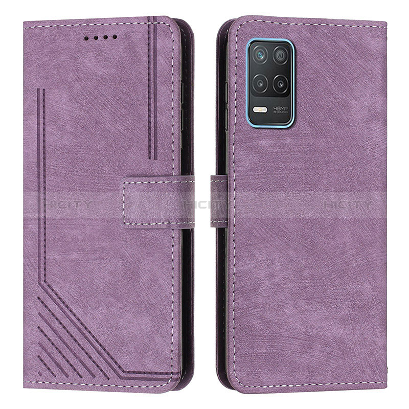 Coque Portefeuille Livre Cuir Etui Clapet Y07X pour Realme 8s 5G Violet Plus