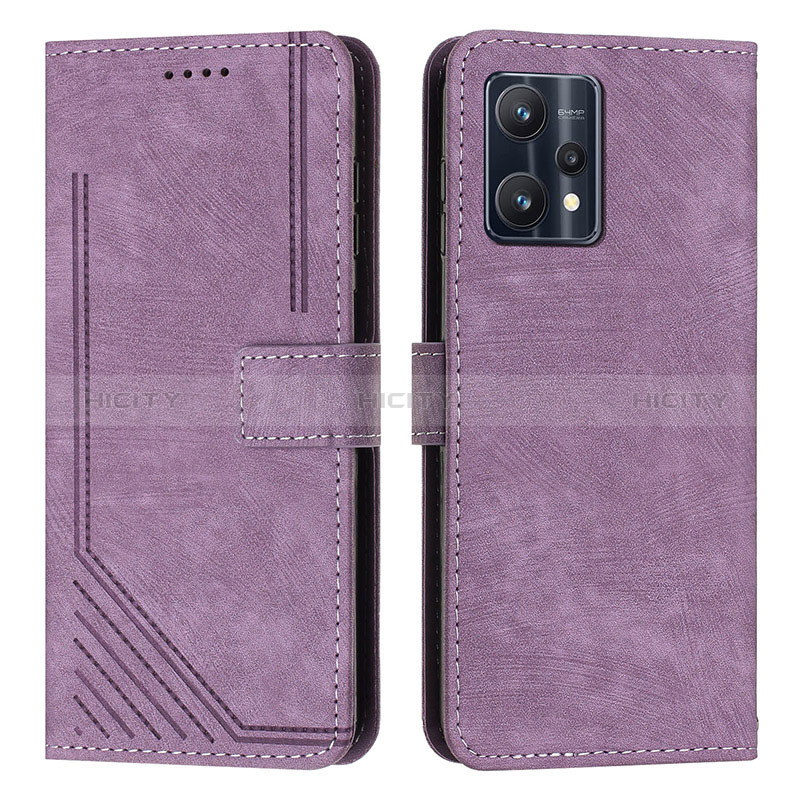 Coque Portefeuille Livre Cuir Etui Clapet Y07X pour Realme 9 Pro 5G Violet Plus