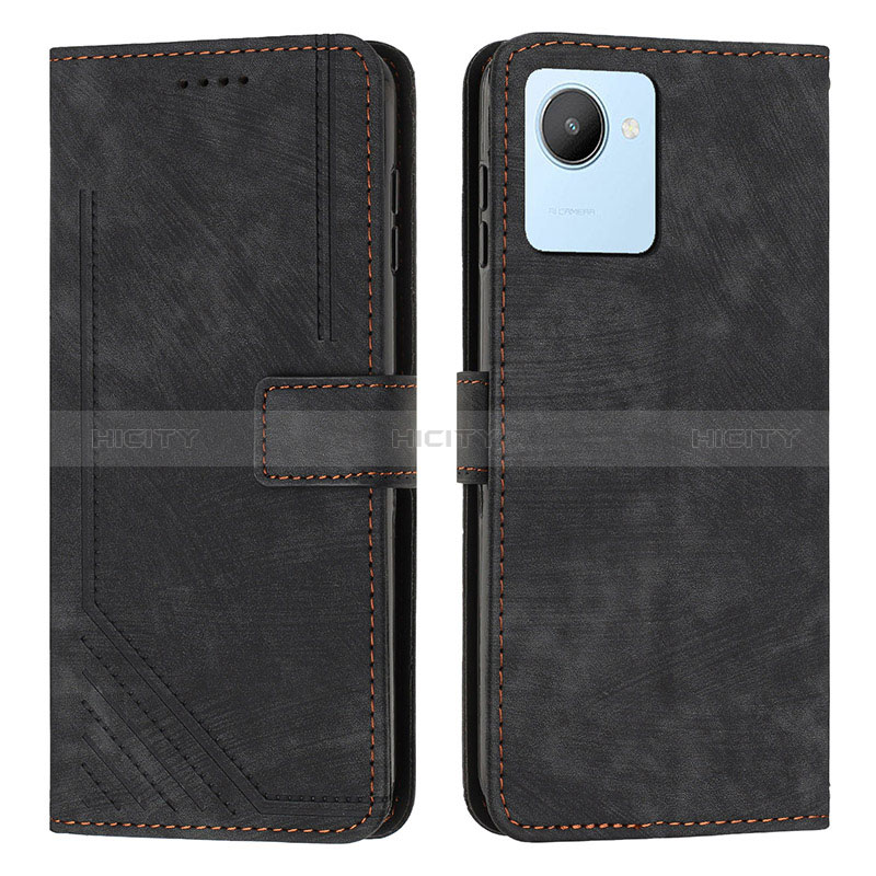 Coque Portefeuille Livre Cuir Etui Clapet Y07X pour Realme C30s Noir Plus