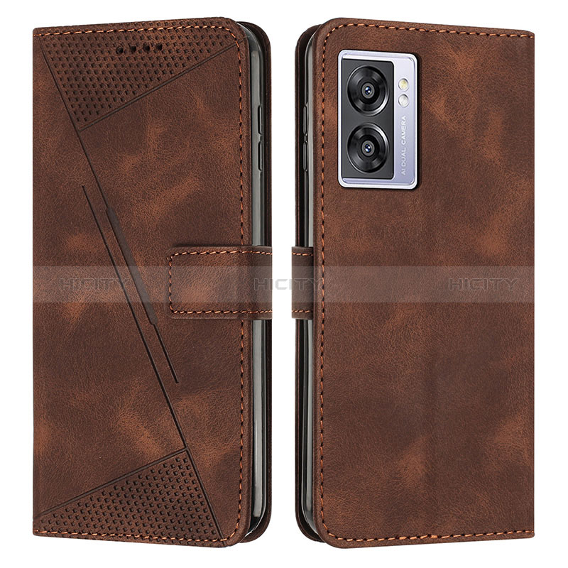 Coque Portefeuille Livre Cuir Etui Clapet Y07X pour Realme Narzo 50 5G Marron Plus