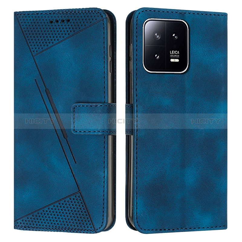 Coque Portefeuille Livre Cuir Etui Clapet Y07X pour Xiaomi Mi 13 5G Bleu Plus