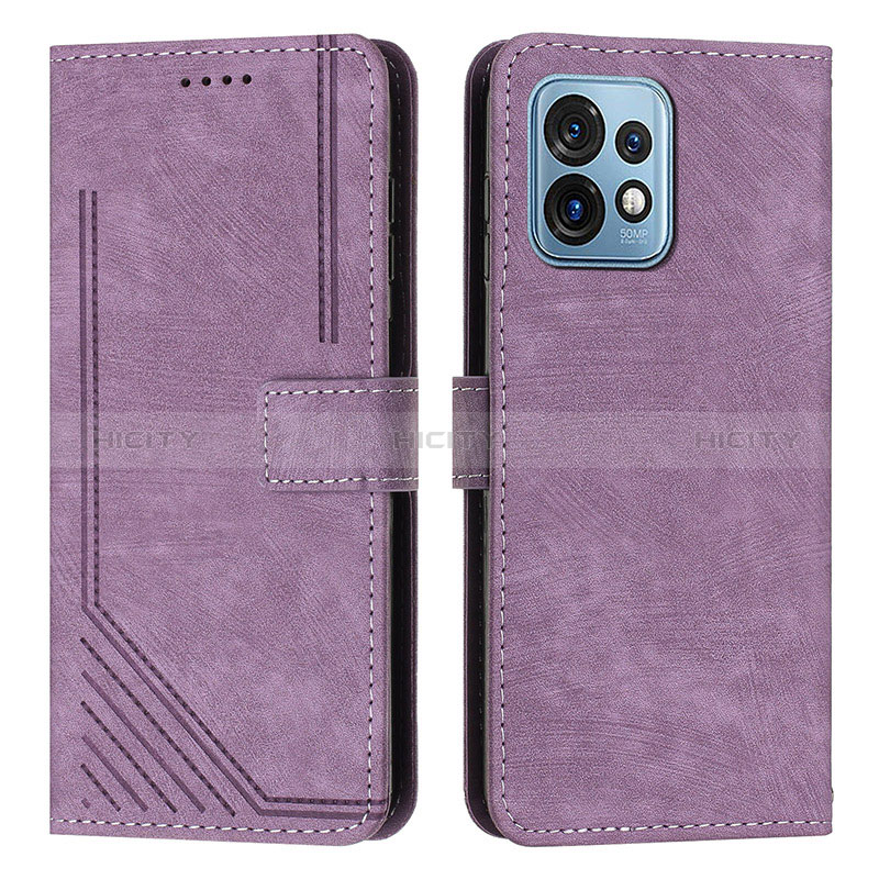 Coque Portefeuille Livre Cuir Etui Clapet Y08X pour Motorola Moto Edge 40 Pro 5G Violet Plus