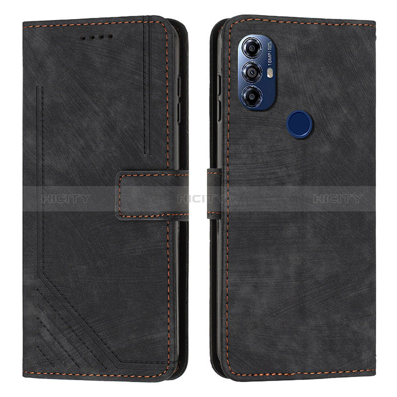 Coque Portefeuille Livre Cuir Etui Clapet Y08X pour Motorola Moto G Play (2023) Noir Plus