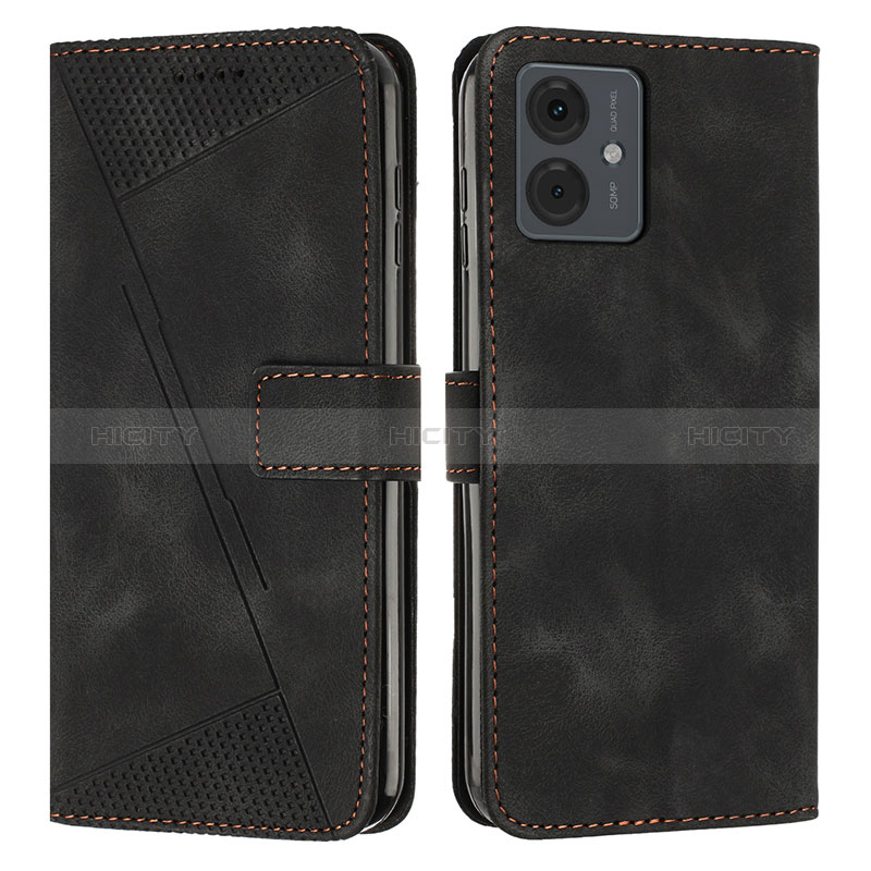 Coque Portefeuille Livre Cuir Etui Clapet Y08X pour Motorola Moto G14 Noir Plus