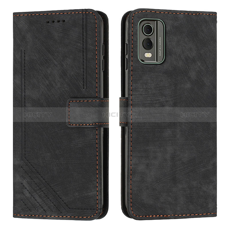 Coque Portefeuille Livre Cuir Etui Clapet Y08X pour Nokia C210 Noir Plus