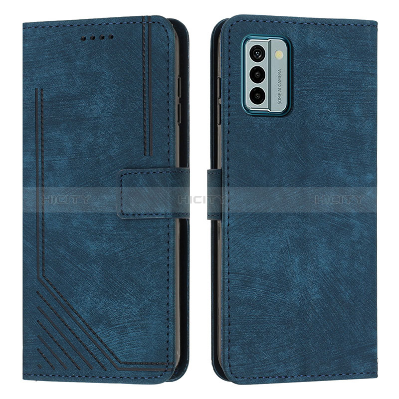 Coque Portefeuille Livre Cuir Etui Clapet Y08X pour Nokia G22 Bleu Plus