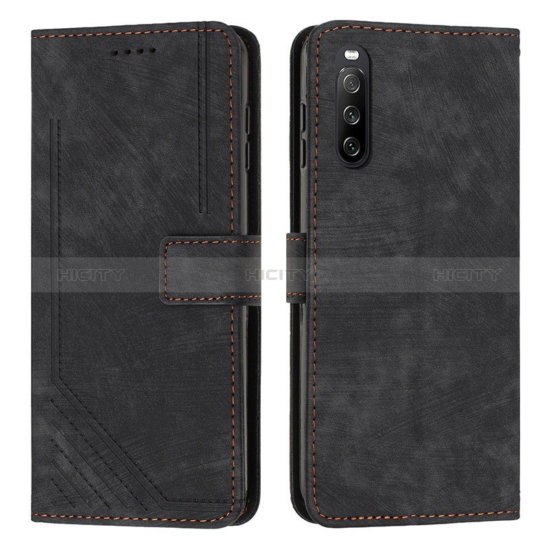 Coque Portefeuille Livre Cuir Etui Clapet Y08X pour Sony Xperia 10 IV Noir Plus