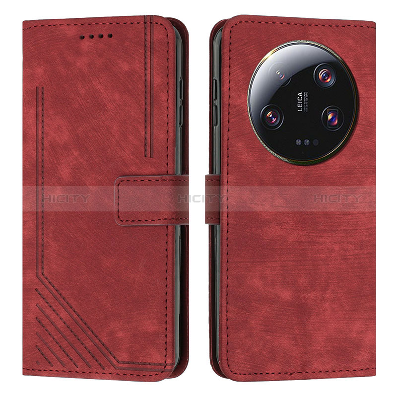 Coque Portefeuille Livre Cuir Etui Clapet Y08X pour Xiaomi Mi 13 Ultra 5G Rouge Plus