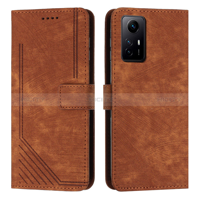 Coque Portefeuille Livre Cuir Etui Clapet Y08X pour Xiaomi Redmi Note 12S Marron Plus