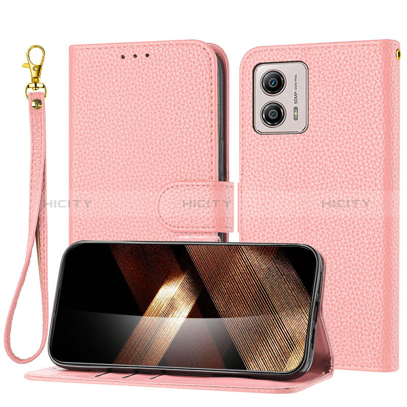 Coque Portefeuille Livre Cuir Etui Clapet Y09X pour Motorola Moto G53j 5G Plus