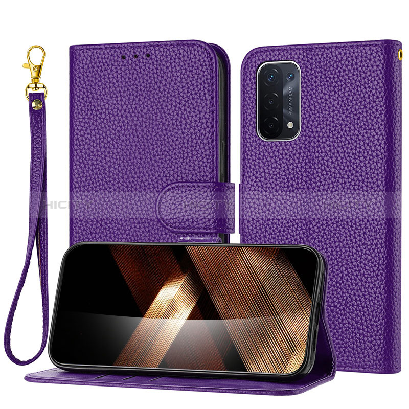 Coque Portefeuille Livre Cuir Etui Clapet Y09X pour Oppo A74 5G Plus