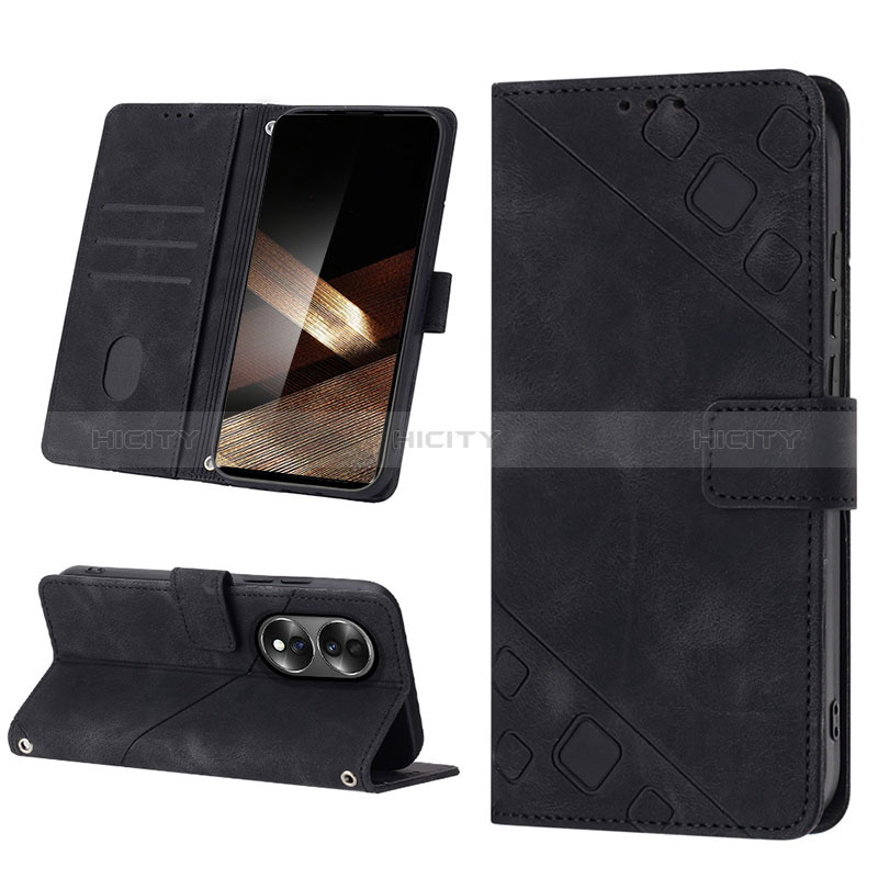 Coque Portefeuille Livre Cuir Etui Clapet YB1 pour Huawei Honor X7b Plus