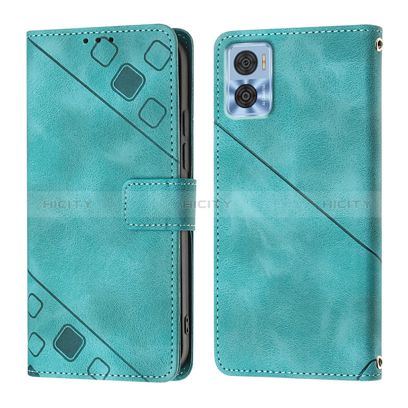 Coque Portefeuille Livre Cuir Etui Clapet YB1 pour Motorola Moto E22i Plus