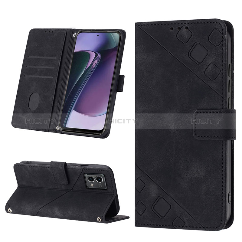 Coque Portefeuille Livre Cuir Etui Clapet YB1 pour Motorola Moto G 5G (2023) Plus