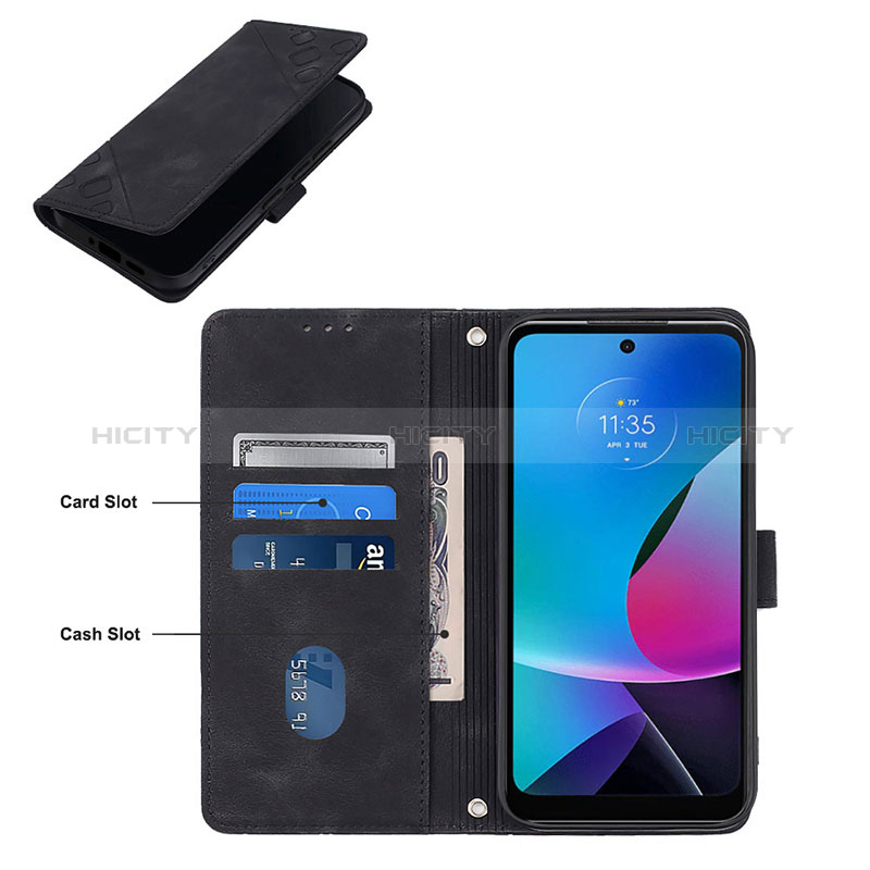 Coque Portefeuille Livre Cuir Etui Clapet YB1 pour Motorola Moto G Play Gen 2 Plus