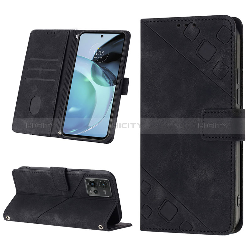 Coque Portefeuille Livre Cuir Etui Clapet YB1 pour Motorola Moto G72 Plus