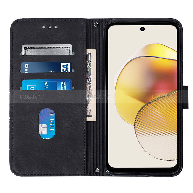 Coque Portefeuille Livre Cuir Etui Clapet YB1 pour Motorola Moto G73 5G Plus