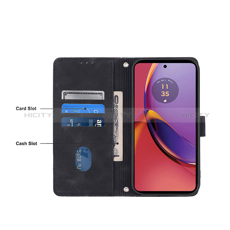 Coque Portefeuille Livre Cuir Etui Clapet YB1 pour Motorola Moto G84 5G Plus