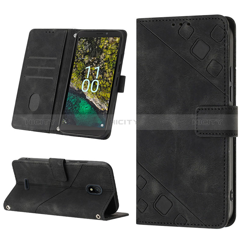 Coque Portefeuille Livre Cuir Etui Clapet YB1 pour Nokia C100 Plus