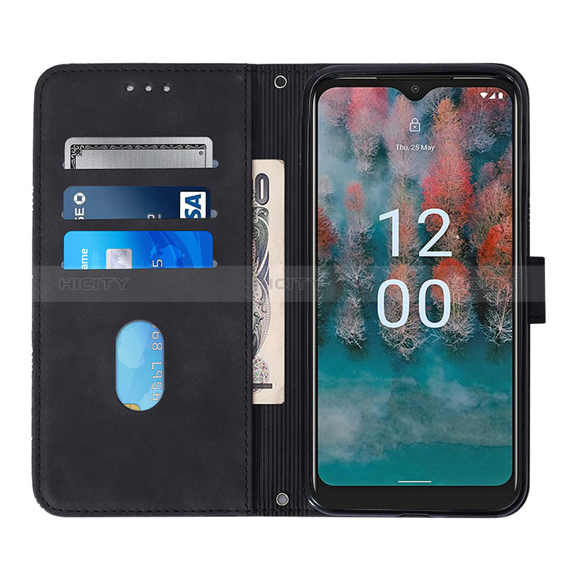 Coque Portefeuille Livre Cuir Etui Clapet YB1 pour Nokia C12 Plus