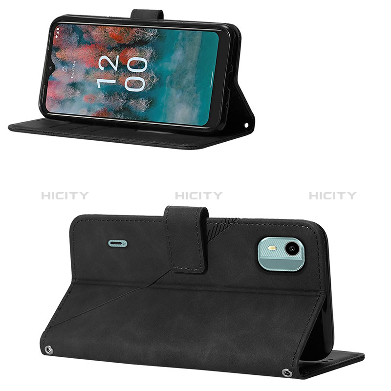 Coque Portefeuille Livre Cuir Etui Clapet YB1 pour Nokia C12 Plus