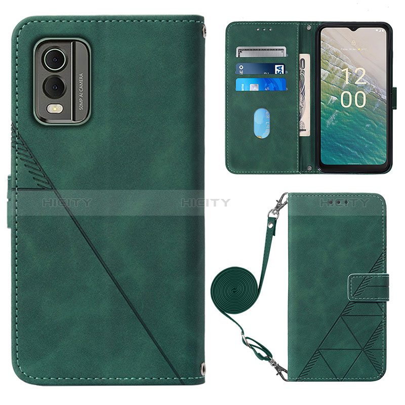 Coque Portefeuille Livre Cuir Etui Clapet YB1 pour Nokia C210 Plus