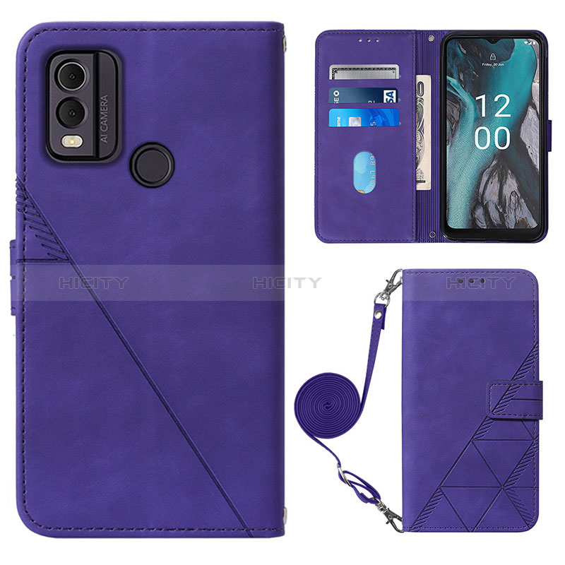 Coque Portefeuille Livre Cuir Etui Clapet YB1 pour Nokia C22 Plus