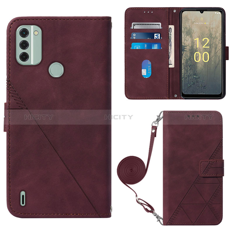 Coque Portefeuille Livre Cuir Etui Clapet YB1 pour Nokia C31 Plus