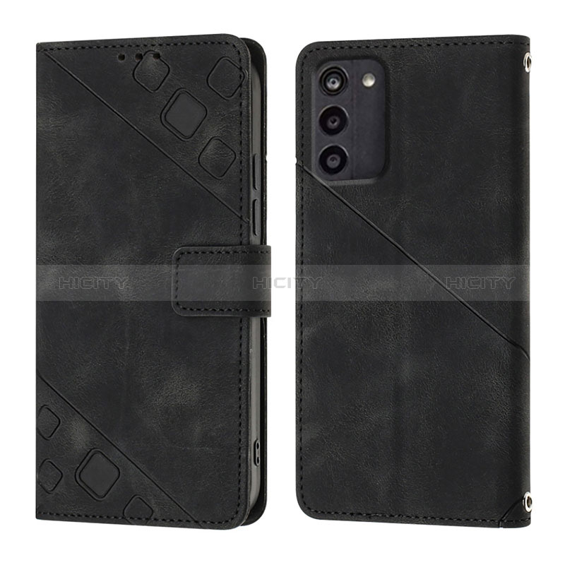 Coque Portefeuille Livre Cuir Etui Clapet YB1 pour Nokia G100 Noir Plus