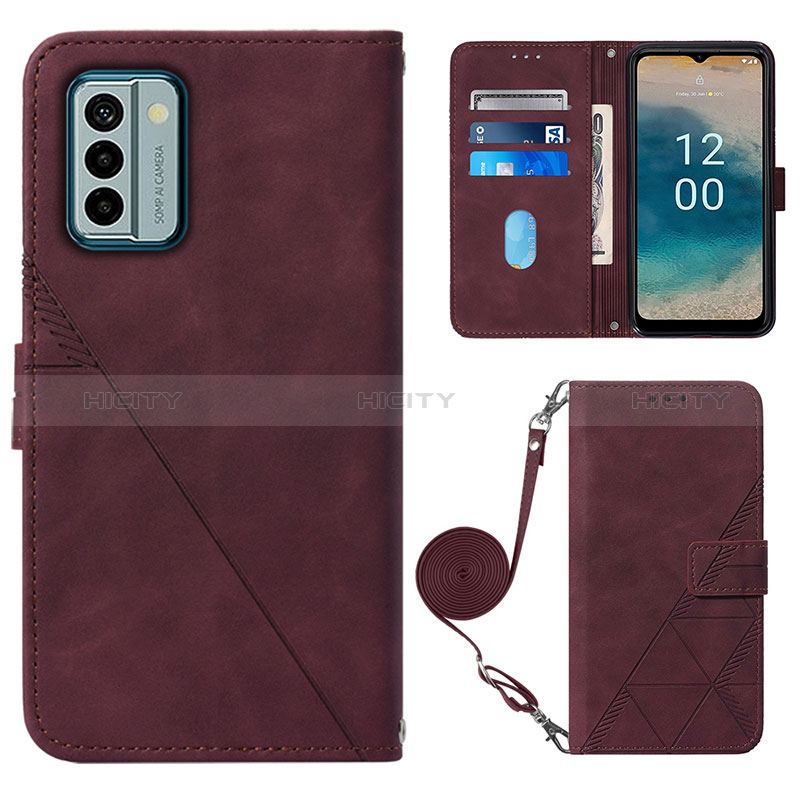 Coque Portefeuille Livre Cuir Etui Clapet YB1 pour Nokia G22 Plus