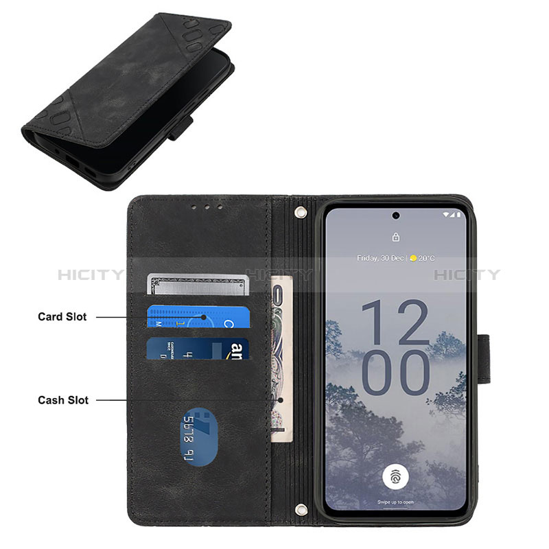 Coque Portefeuille Livre Cuir Etui Clapet YB1 pour Nokia X30 5G Plus