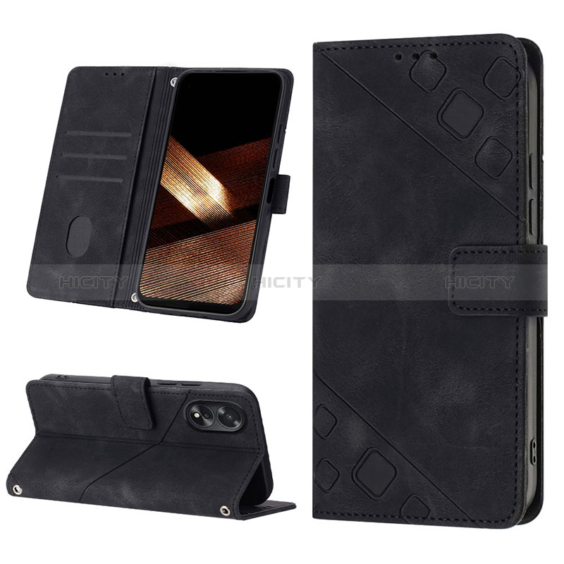 Coque Portefeuille Livre Cuir Etui Clapet YB1 pour Oppo A38 Plus