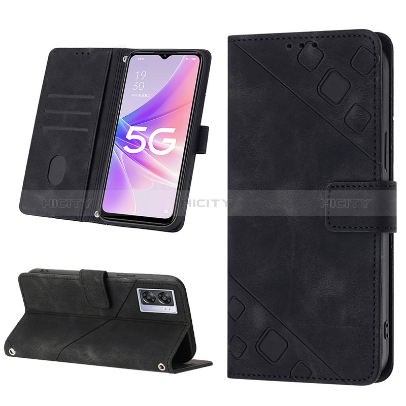 Coque Portefeuille Livre Cuir Etui Clapet YB1 pour Oppo A57 5G Plus