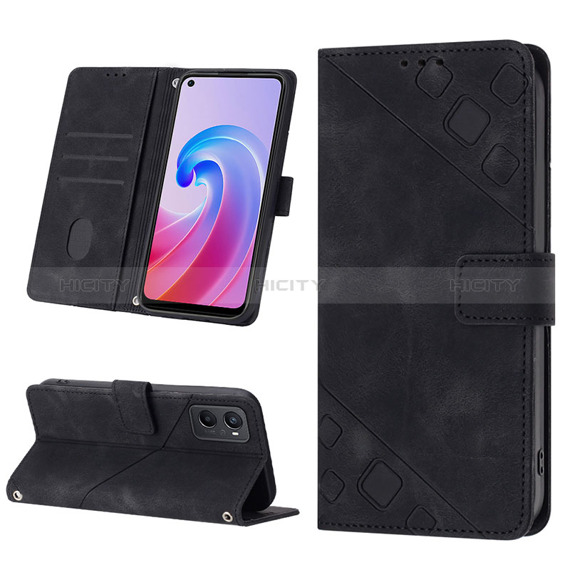 Coque Portefeuille Livre Cuir Etui Clapet YB1 pour Oppo A96 4G Plus