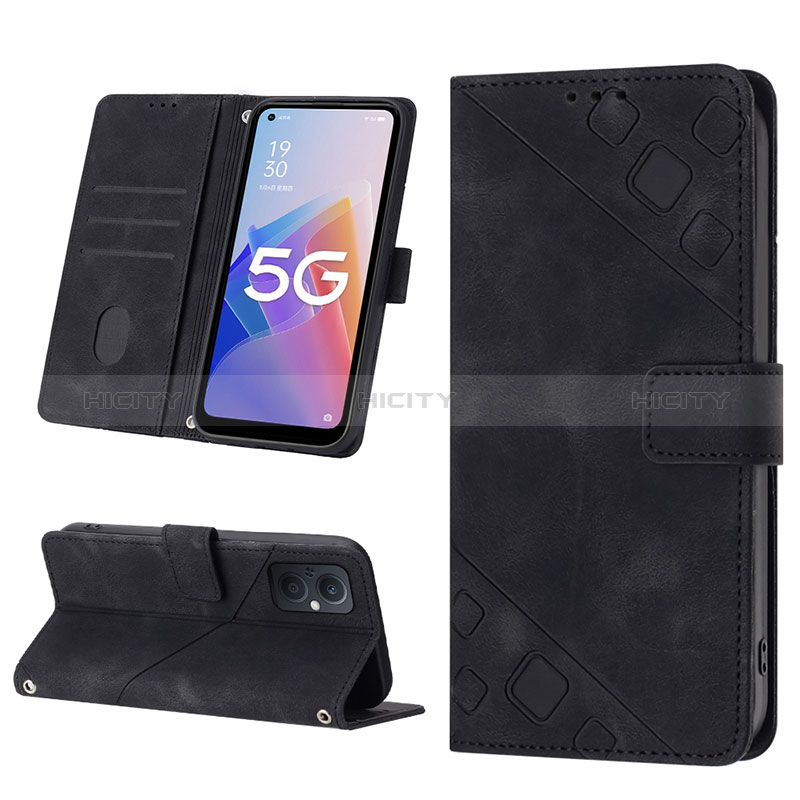 Coque Portefeuille Livre Cuir Etui Clapet YB1 pour Oppo A96 5G Plus