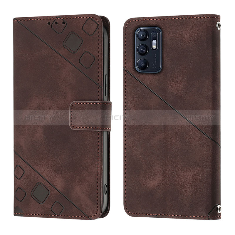 Coque Portefeuille Livre Cuir Etui Clapet YB1 pour Oppo Reno6 5G Plus