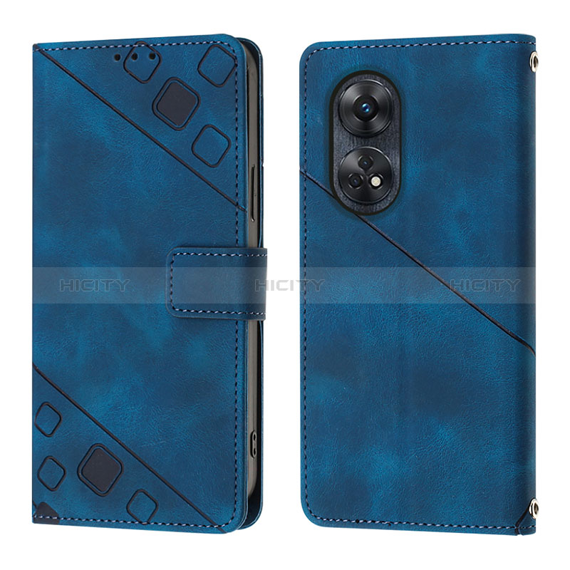 Coque Portefeuille Livre Cuir Etui Clapet YB1 pour Oppo Reno8 T 4G Plus