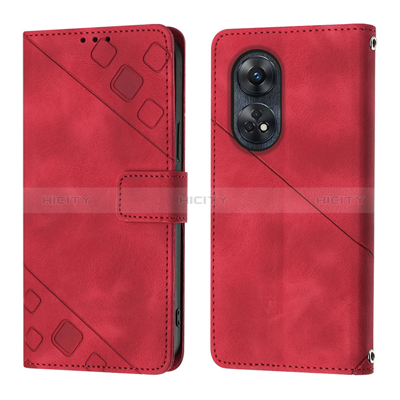 Coque Portefeuille Livre Cuir Etui Clapet YB1 pour Oppo Reno8 T 4G Plus