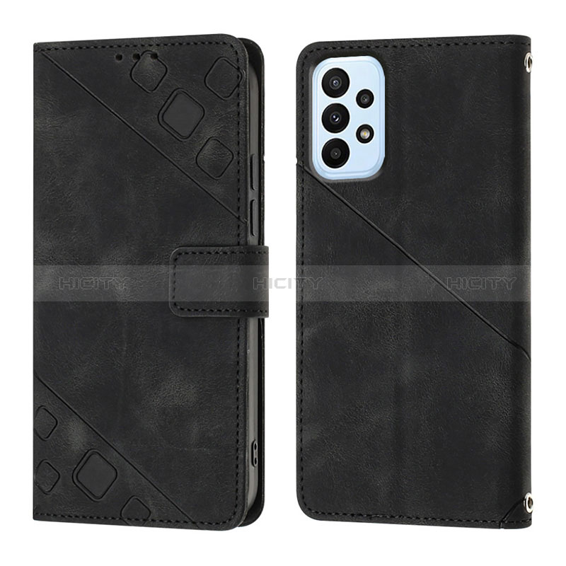 Coque Portefeuille Livre Cuir Etui Clapet YB1 pour Samsung Galaxy A13 4G Noir Plus