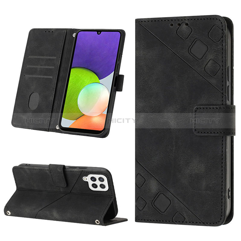 Coque Portefeuille Livre Cuir Etui Clapet YB1 pour Samsung Galaxy A22 4G Plus