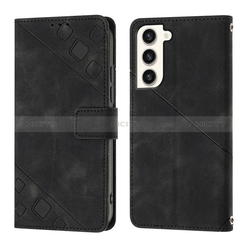 Coque Portefeuille Livre Cuir Etui Clapet YB1 pour Samsung Galaxy S22 5G Noir Plus