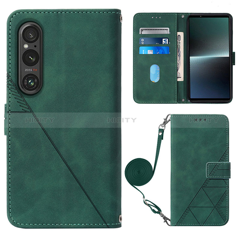 Coque Portefeuille Livre Cuir Etui Clapet YB1 pour Sony Xperia 1 V Plus