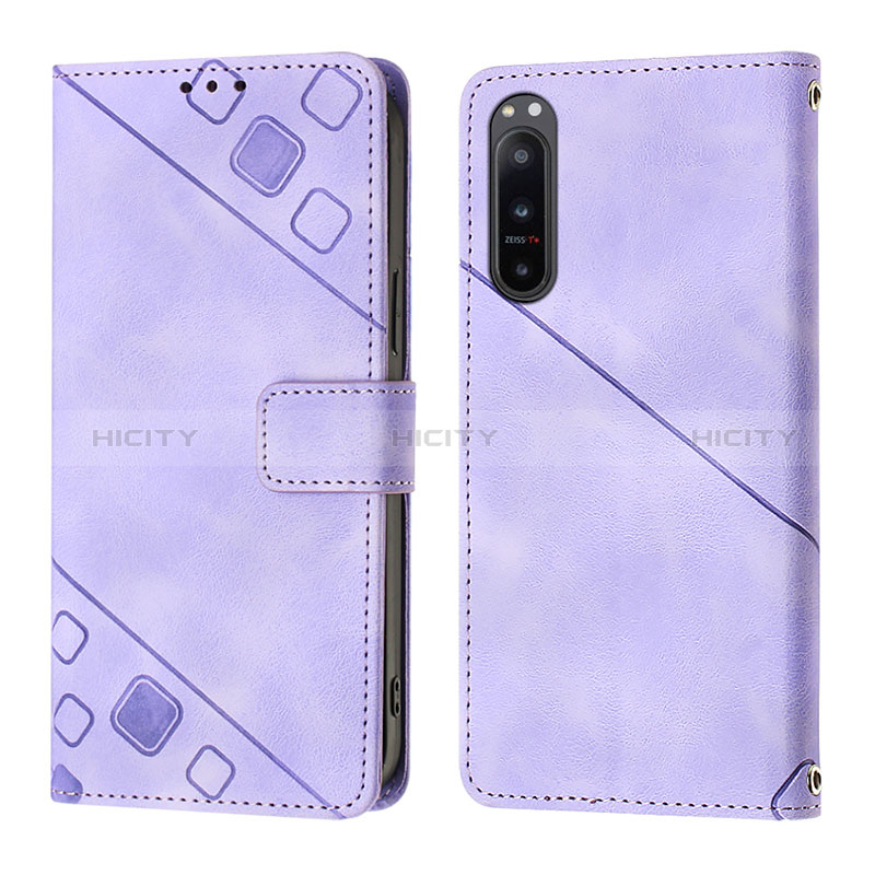 Coque Portefeuille Livre Cuir Etui Clapet YB1 pour Sony Xperia 5 IV Plus