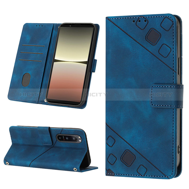 Coque Portefeuille Livre Cuir Etui Clapet YB1 pour Sony Xperia 5 IV Plus