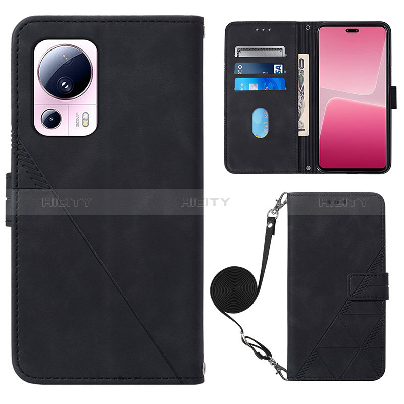 Coque Portefeuille Livre Cuir Etui Clapet YB1 pour Xiaomi Civi 2 5G Noir Plus