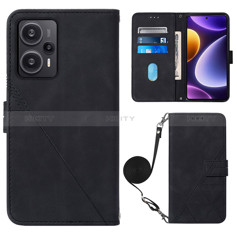 Coque Portefeuille Livre Cuir Etui Clapet YB1 pour Xiaomi Poco F5 5G Plus