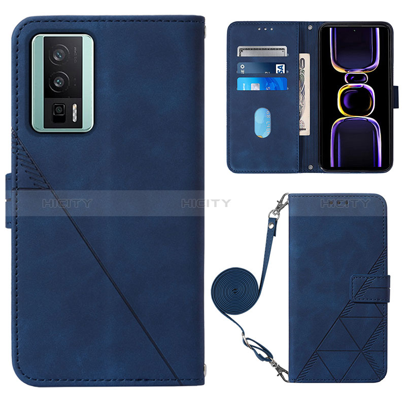 Coque Portefeuille Livre Cuir Etui Clapet YB1 pour Xiaomi Poco F5 Pro 5G Plus