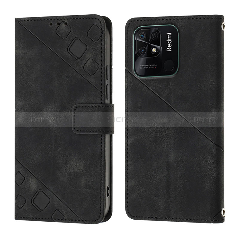 Coque Portefeuille Livre Cuir Etui Clapet YB1 pour Xiaomi Redmi 10 India Plus